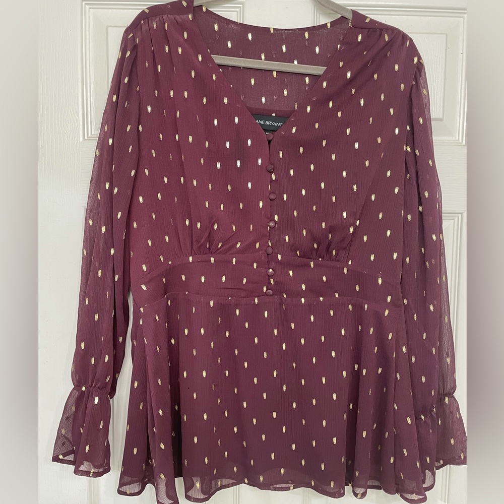 Lane Bryant peplum size 14 fall top